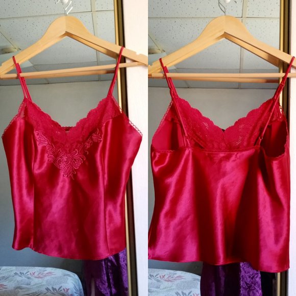 *SOLD* Victoria's Secret // VTG Red Lace Camisole - Picture 4 of 4